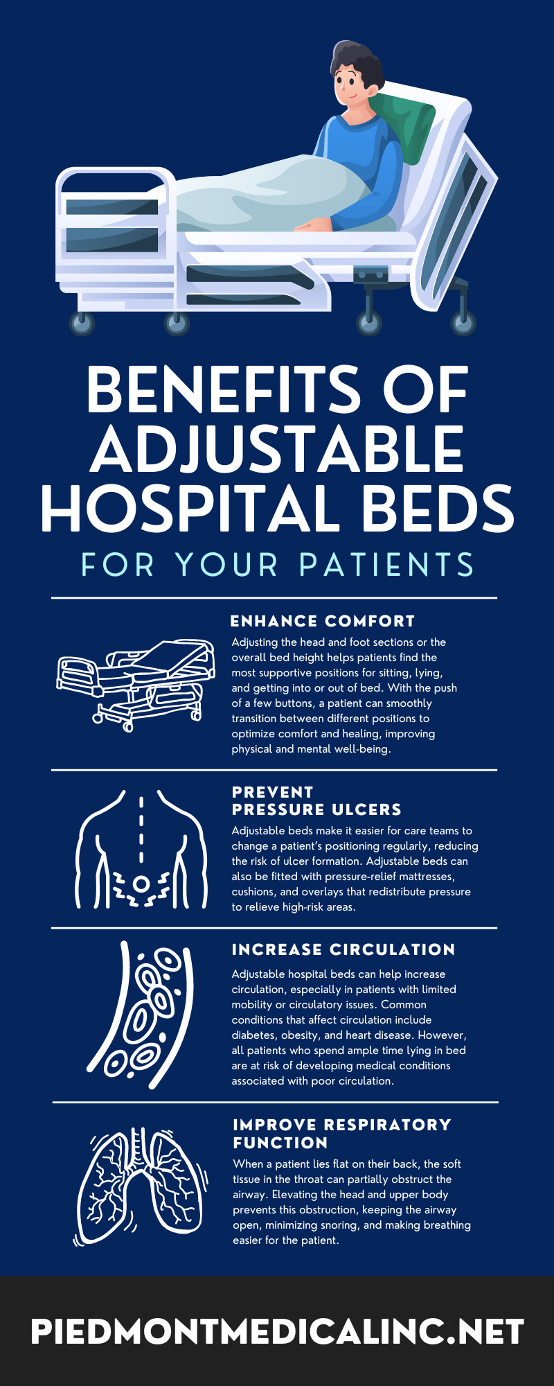 Benefits of Adjustable Hospital Beds for Your Patients
